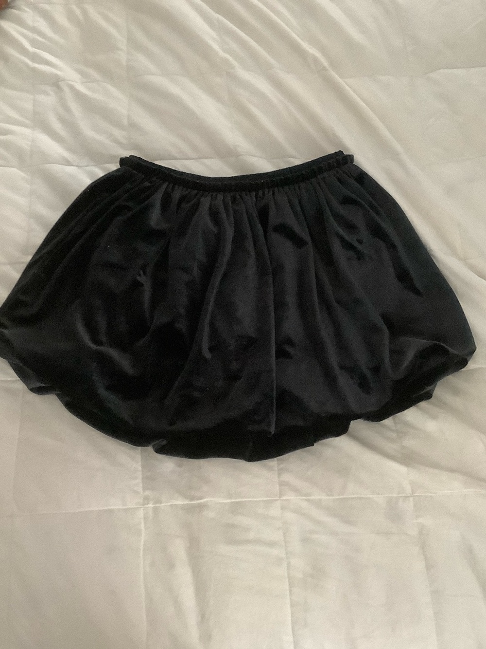 Velvet bubble skirt for girls
